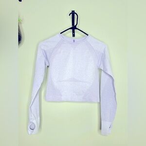 NVGTN lilac long sleeve crop top